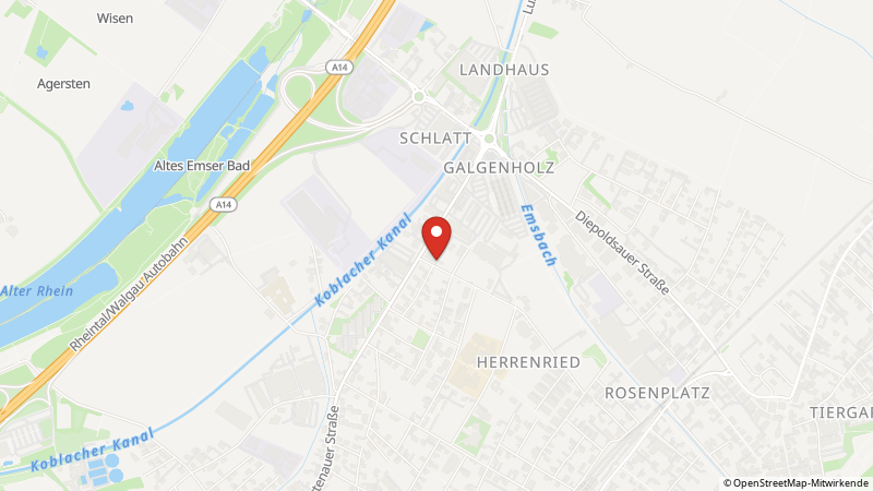 Map showing the locations of this offer