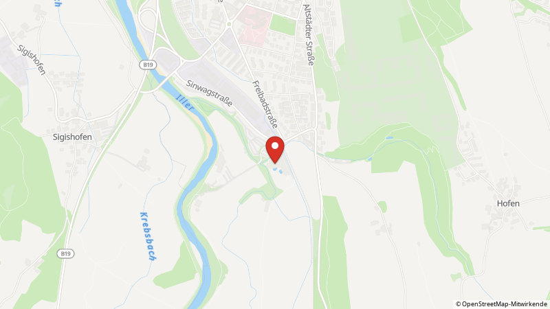 Map showing the locations of this offer
