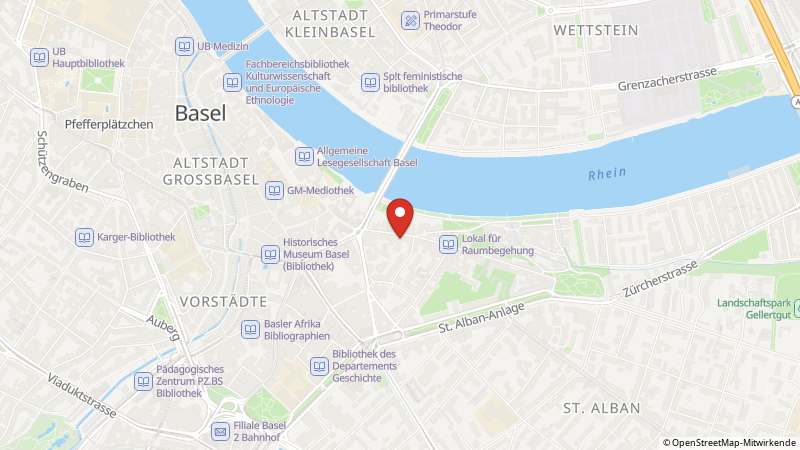 Karte mit den Standorten des Angebots
