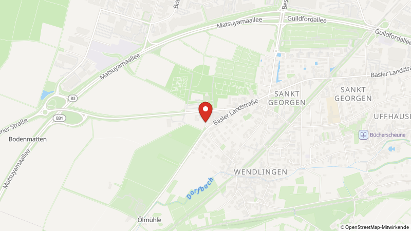 Map showing the locations of this offer