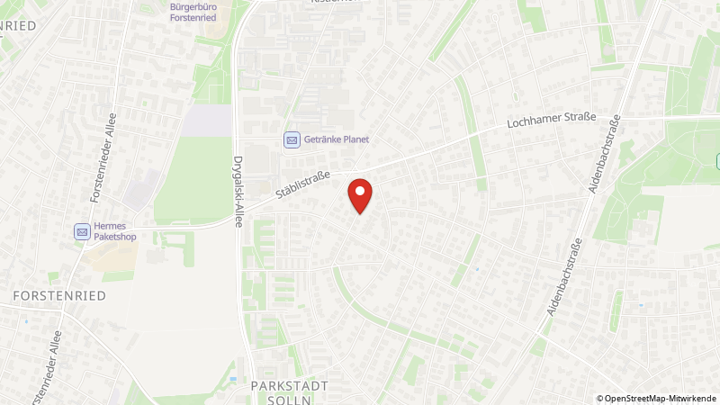 Map showing the locations of this offer