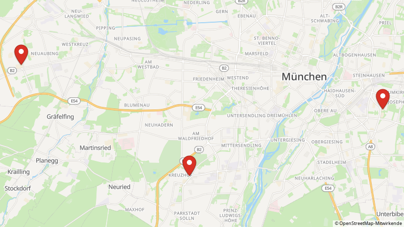 Map showing the locations of this offer