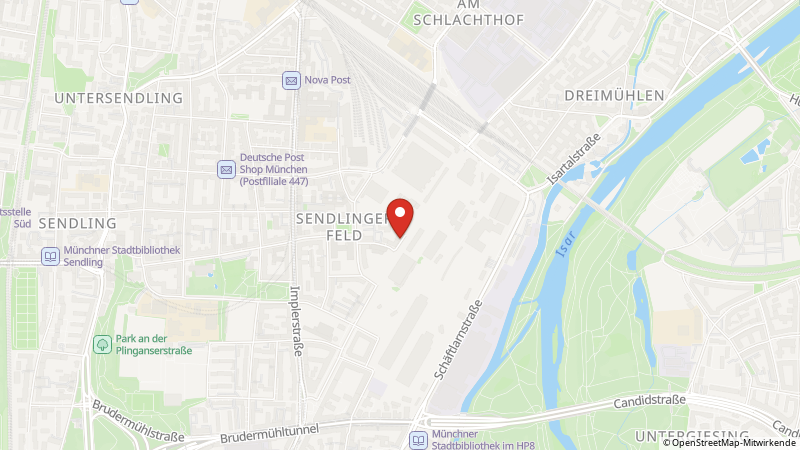 Karte mit den Standorten des Angebots