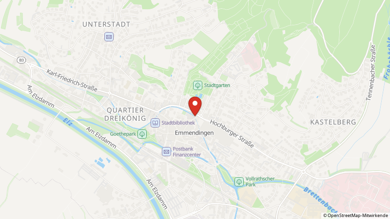 Map showing the locations of this offer