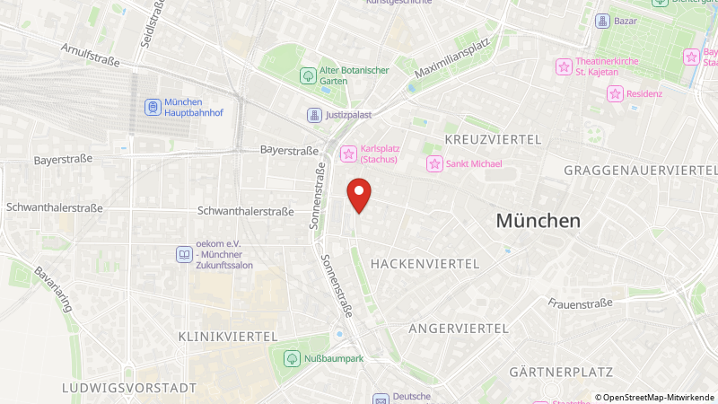Map showing the locations of this offer