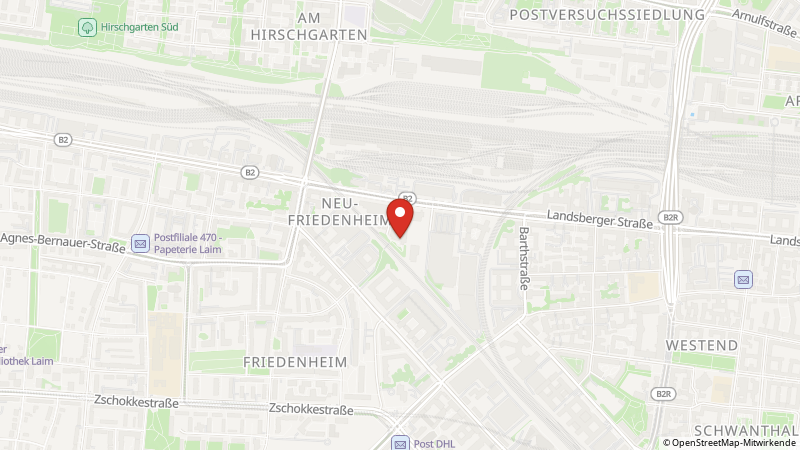 Map showing the locations of this offer