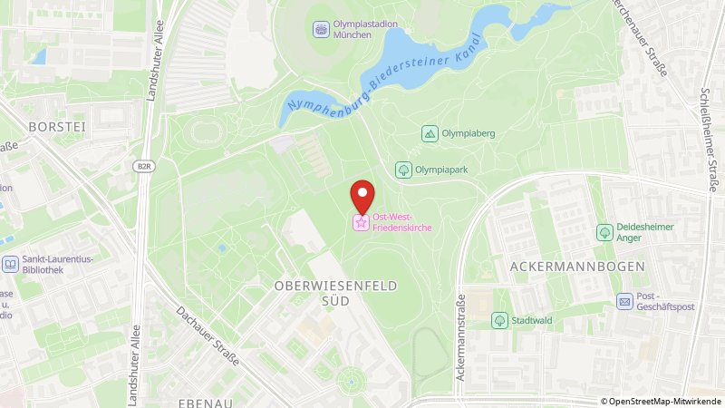 Karte mit den Standorten des Angebots