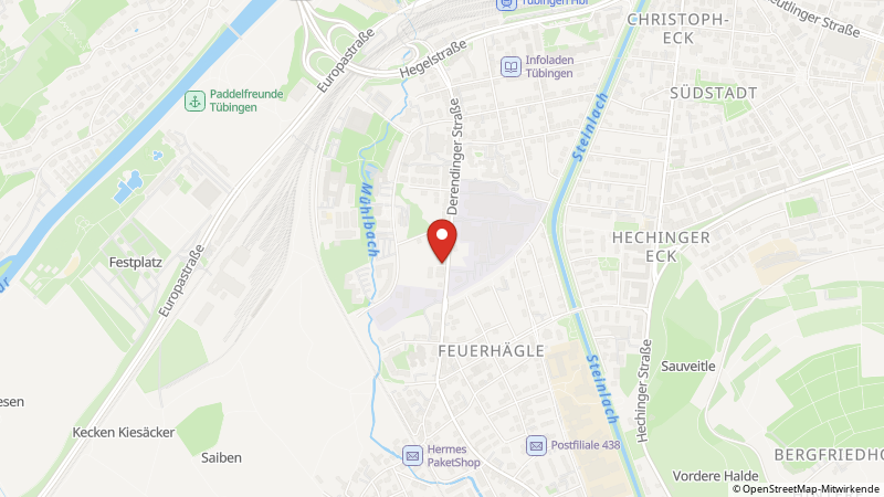 Map showing the locations of this offer