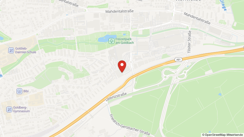 Map showing the locations of this offer