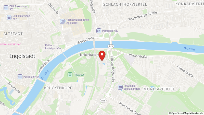 Map showing the locations of this offer