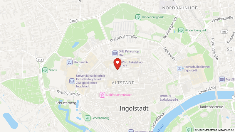 Map showing the locations of this offer