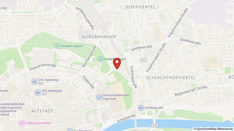 Map showing the locations of this offer
