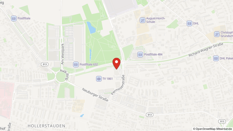 Map showing the locations of this offer