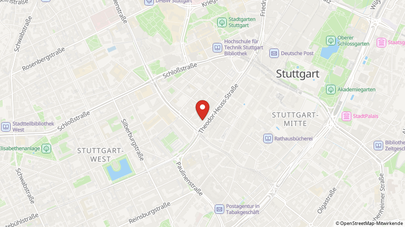 Map showing the locations of this offer