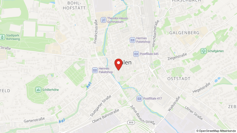 Map showing the locations of this offer