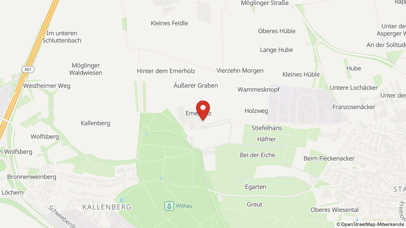 Map showing the locations of this offer