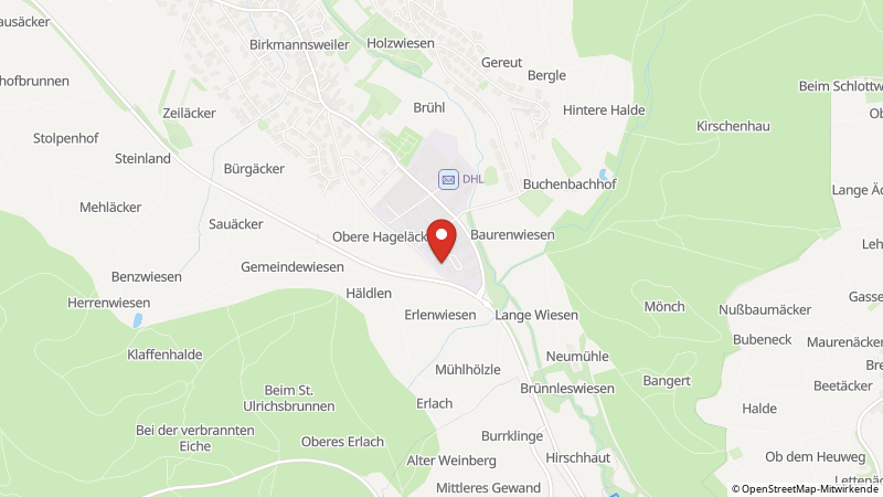 Map showing the locations of this offer