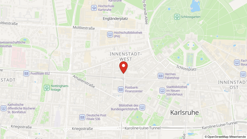 Map showing the locations of this offer