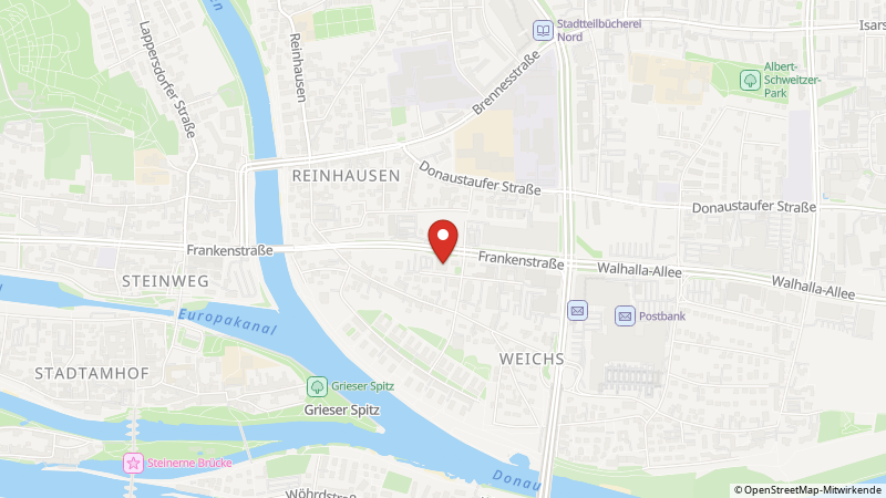 Map showing the locations of this offer