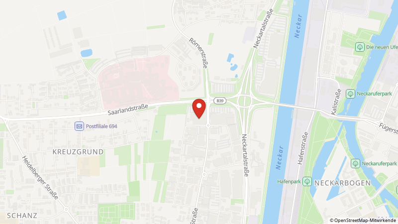 Map showing the locations of this offer