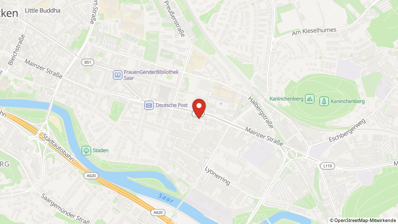 Map showing the locations of this offer