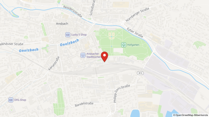 Map showing the locations of this offer
