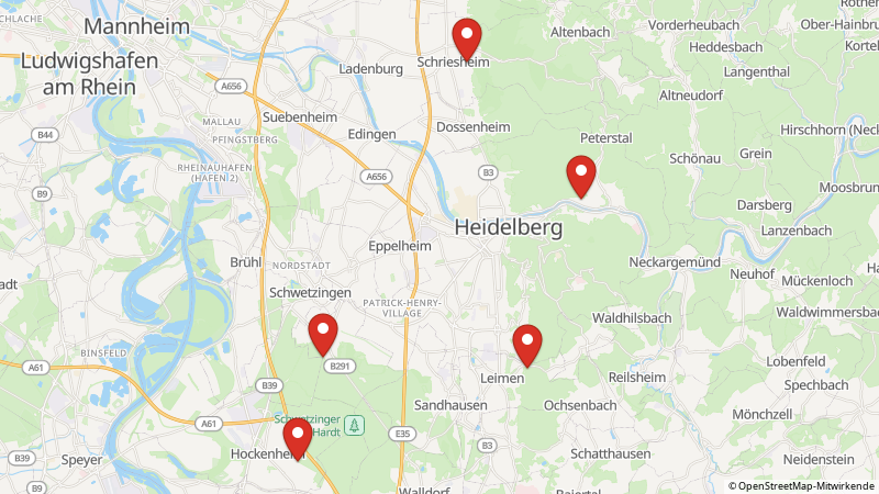 Map showing the locations of this offer
