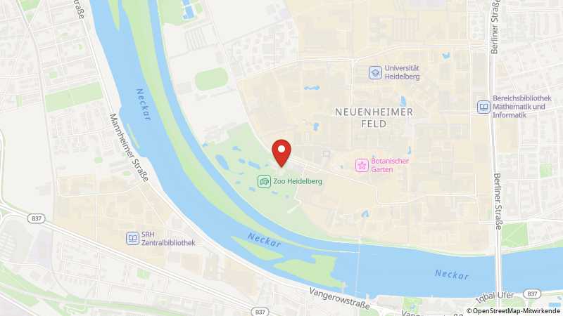 Karte mit den Standorten des Angebots