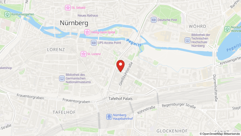 Map showing the locations of this offer
