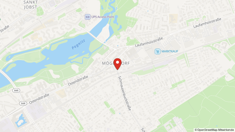 Map showing the locations of this offer