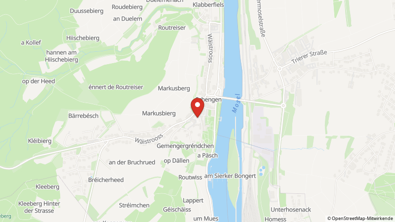 Map showing the locations of this offer
