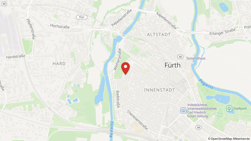 Map showing the locations of this offer