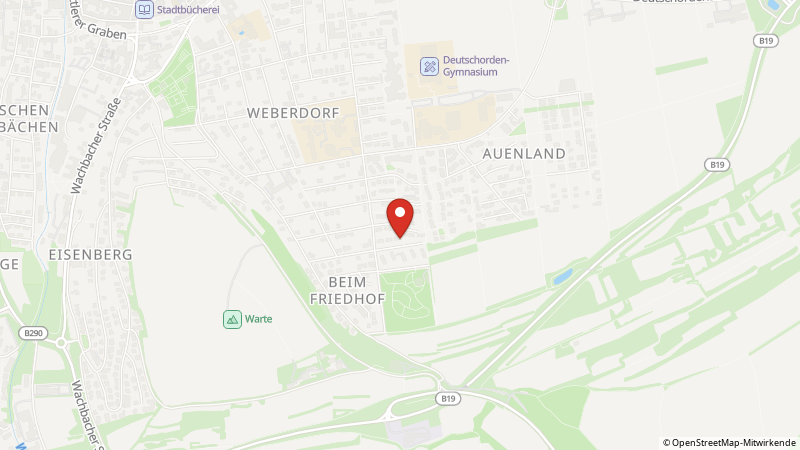 Map showing the locations of this offer