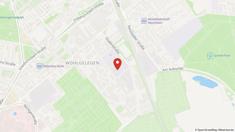 Karte mit den Standorten des Angebots