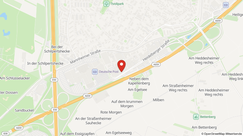 Map showing the locations of this offer