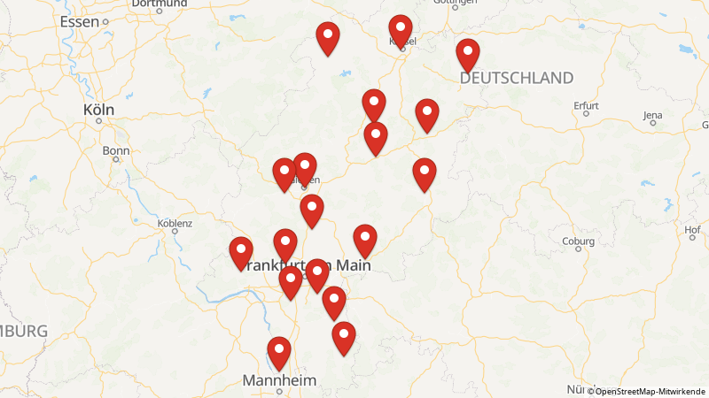 Map showing the locations of this offer