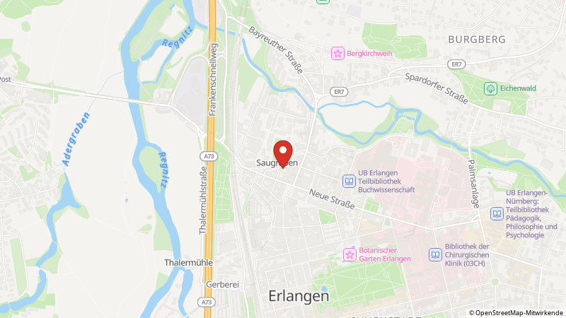 Map showing the locations of this offer