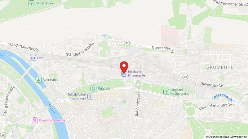 Map showing the locations of this offer