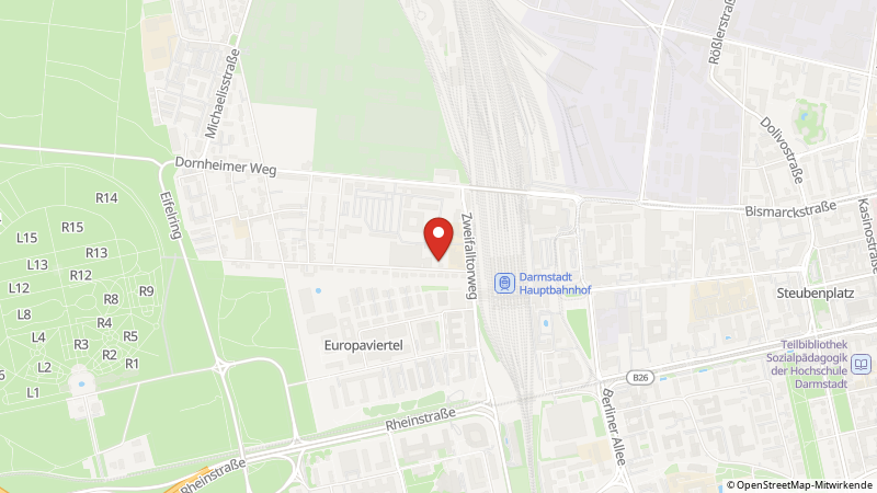 Map showing the locations of this offer