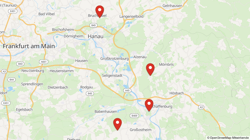 Map showing the locations of this offer
