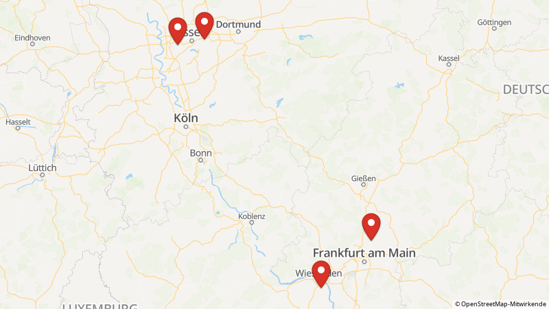 Map showing the locations of this offer