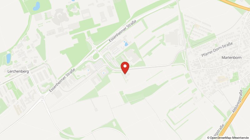 Karte mit den Standorten des Angebots