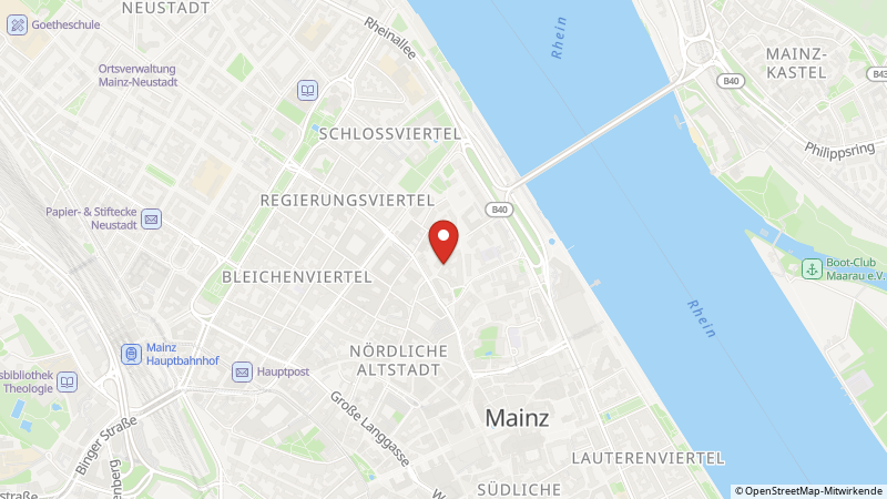 Karte mit den Standorten des Angebots