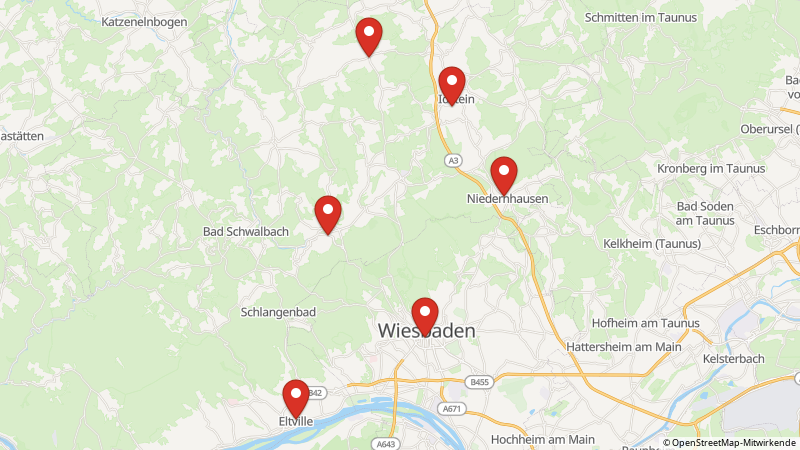 Map showing the locations of this offer