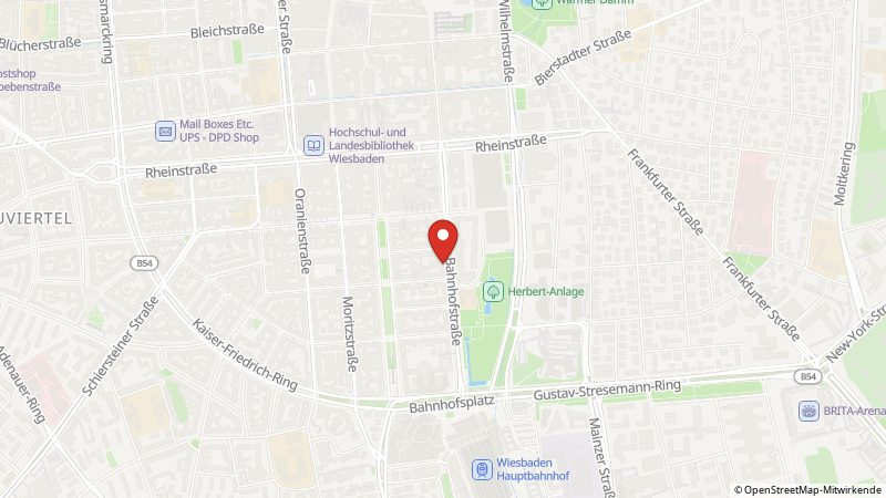 Map showing the locations of this offer