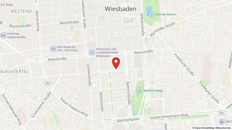 Map showing the locations of this offer
