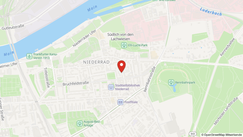 Karte mit den Standorten des Angebots