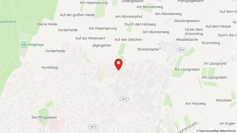 Map showing the locations of this offer