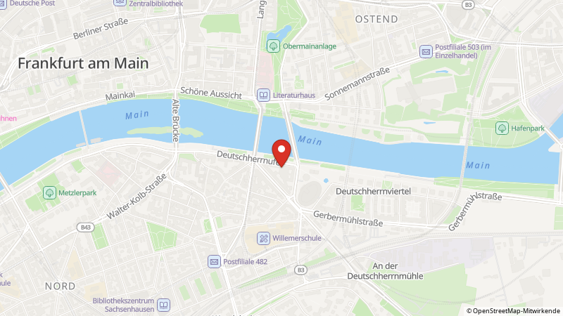 Map showing the locations of this offer