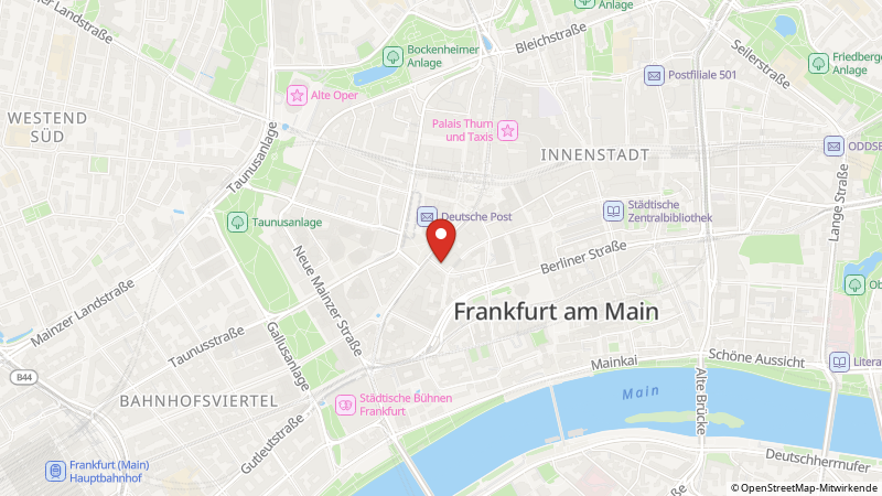 Map showing the locations of this offer